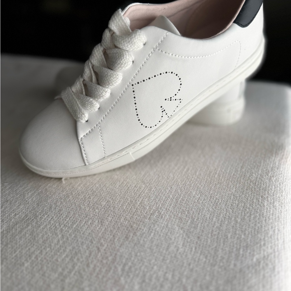 Kate Spade White and Black Sneakers Minimalist Design